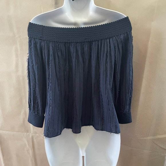 N/Nicholas Blue off-the-shoulder top - Picture 2 of 3